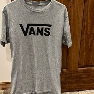 Vans Classic Gray Tee with Black Logo